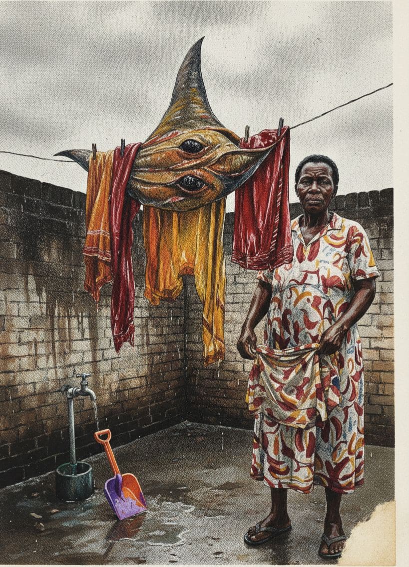 The Laundry Finally Dries — Anya Pietrowski · MODULAR one-of-a-kind original