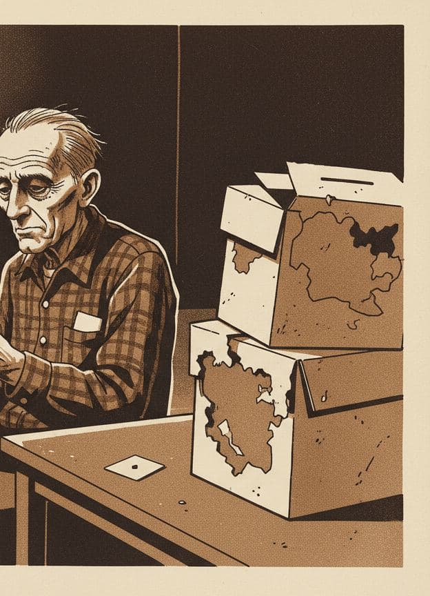 The Man With Cards — Hilda Prosser · MODULAR one-of-a-kind original