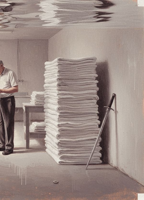 The Old Man Folding — Saskia Vandenberg · MODULAR one-of-a-kind original