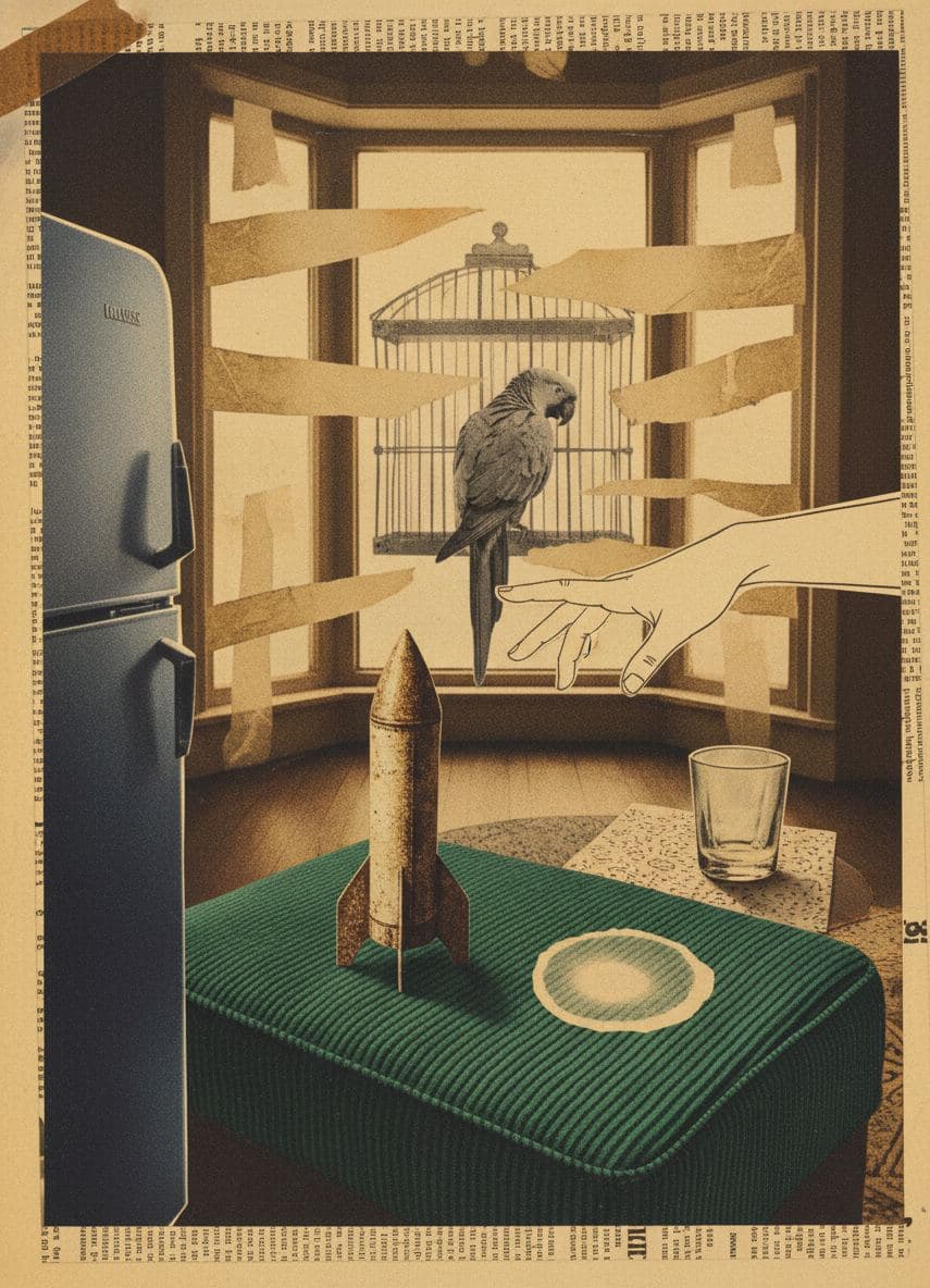 The Parrot's Best Feather — Irmela Bechmann · MODULAR one-of-a-kind original