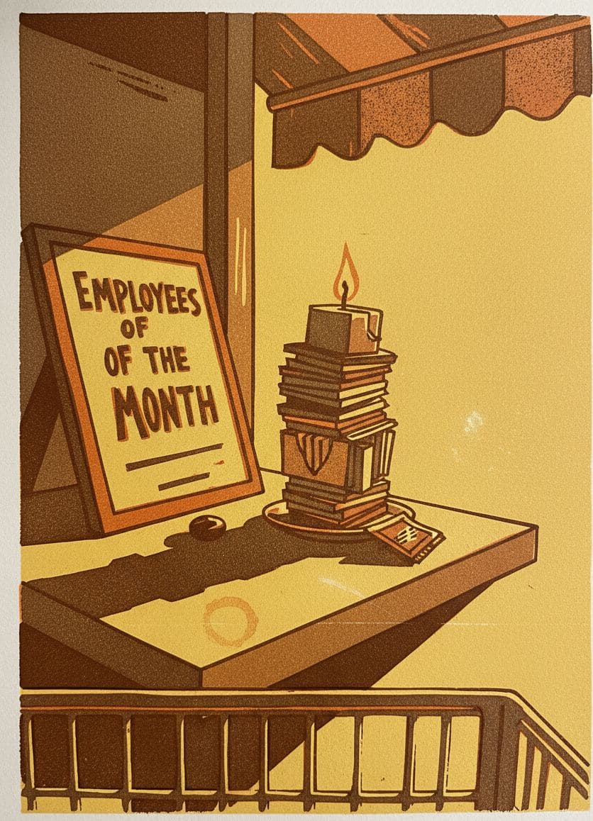 The Plaque and the Cappuccino — Hilda Prosser · MODULAR one-of-a-kind original