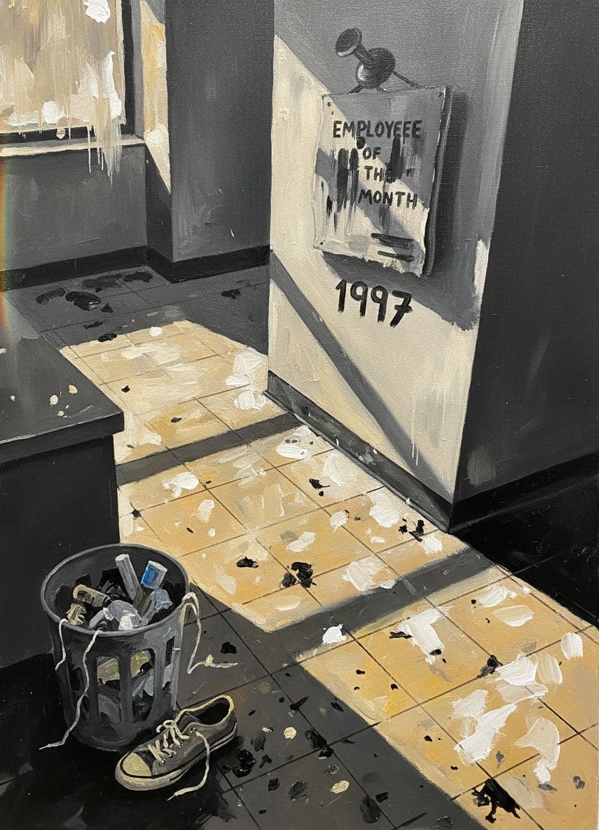 The Scuffed Vinyl Break Room — Viktor Eklund · MODULAR one-of-a-kind original