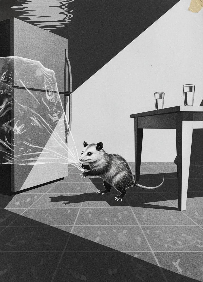The Scuttling Opossum — Irmela Bechmann · MODULAR one-of-a-kind original