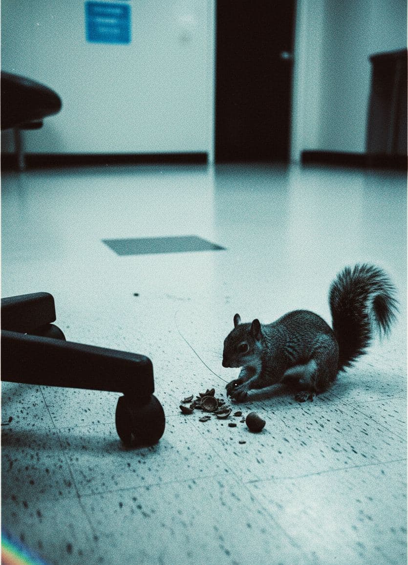 The Squirrel and the Emergency Exit — Anya Pietrowski · MODULAR one-of-a-kind original