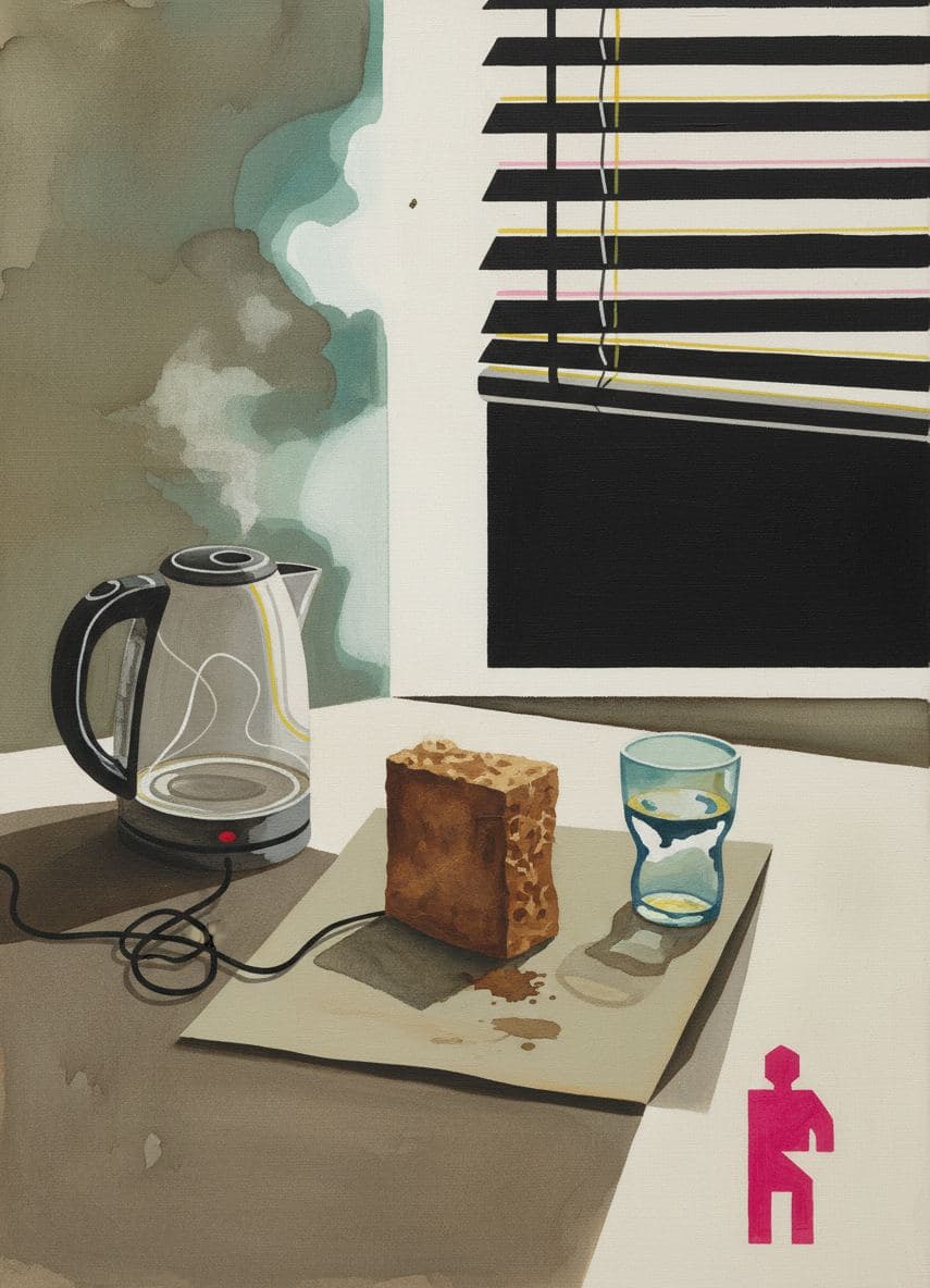 The Teller Abandons Lunch — Viktor Eklund · MODULAR one-of-a-kind original