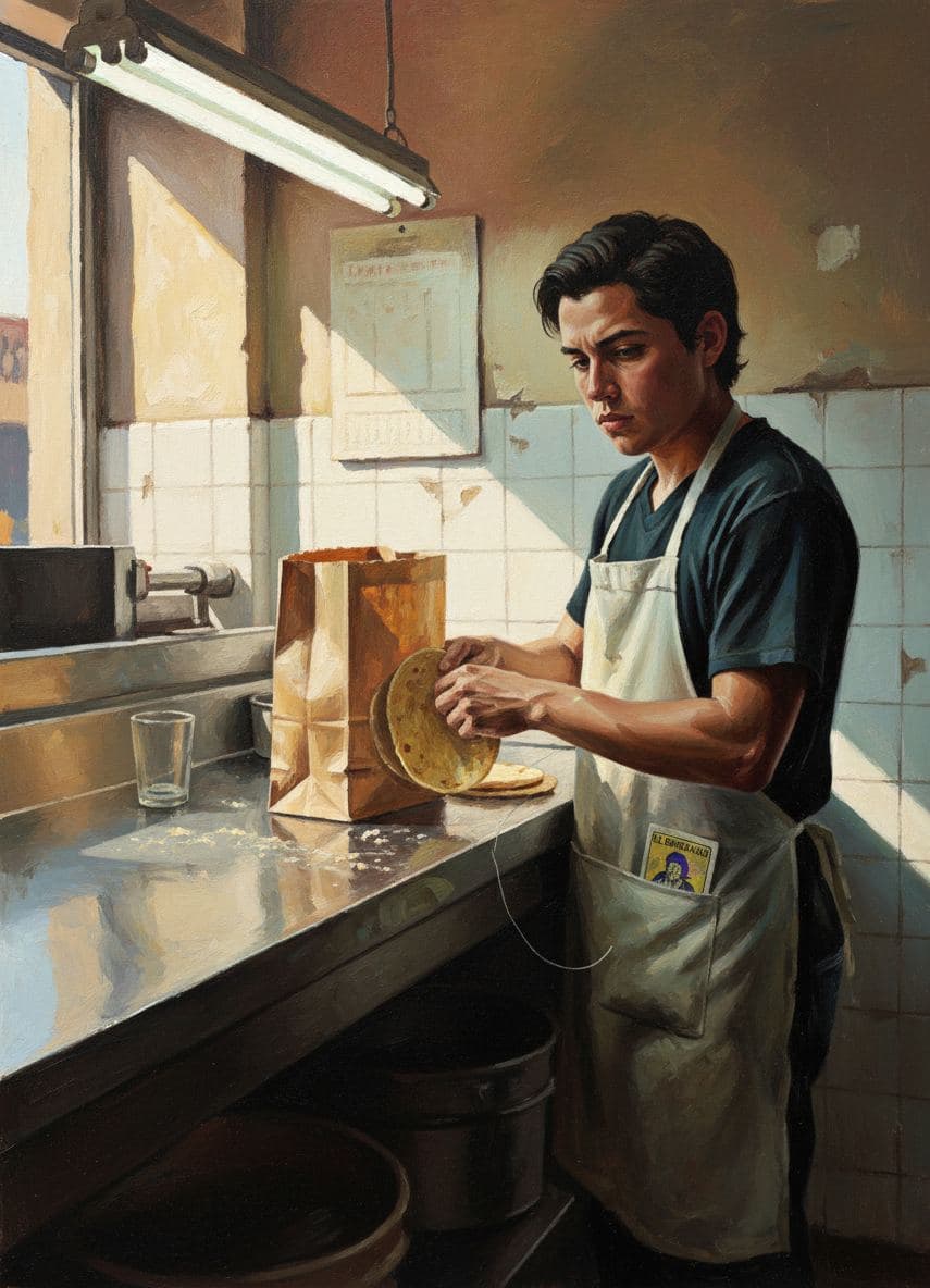 The Tired Folder of Tortillas — Viktor Eklund · MODULAR one-of-a-kind original