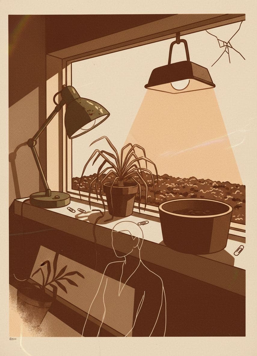 The Tired Green Lamp — Anya Pietrowski · MODULAR one-of-a-kind original
