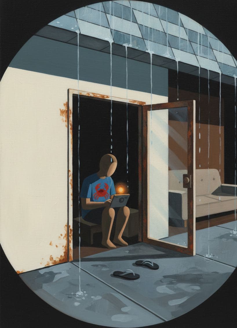 The Tourist Hunching — Viktor Eklund · MODULAR one-of-a-kind original