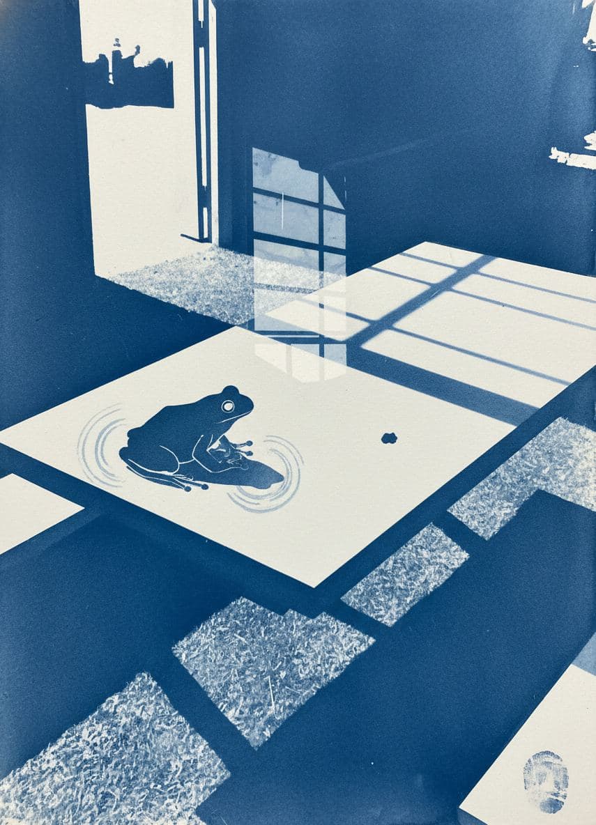 The Unblinking Green Visitor — Viktor Eklund · MODULAR one-of-a-kind original