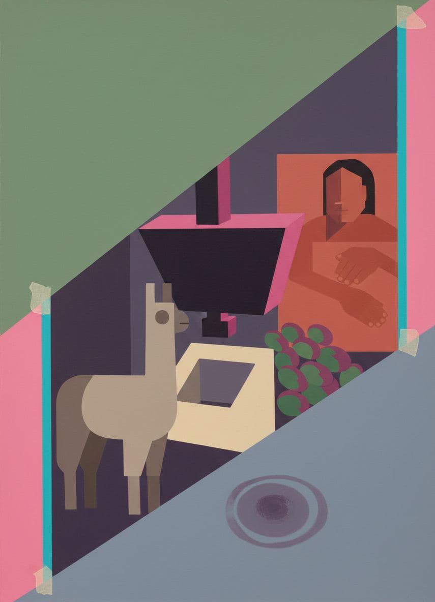 The Woman Arranging Mangoes — Stefan Tannhäuser · MODULAR one-of-a-kind original