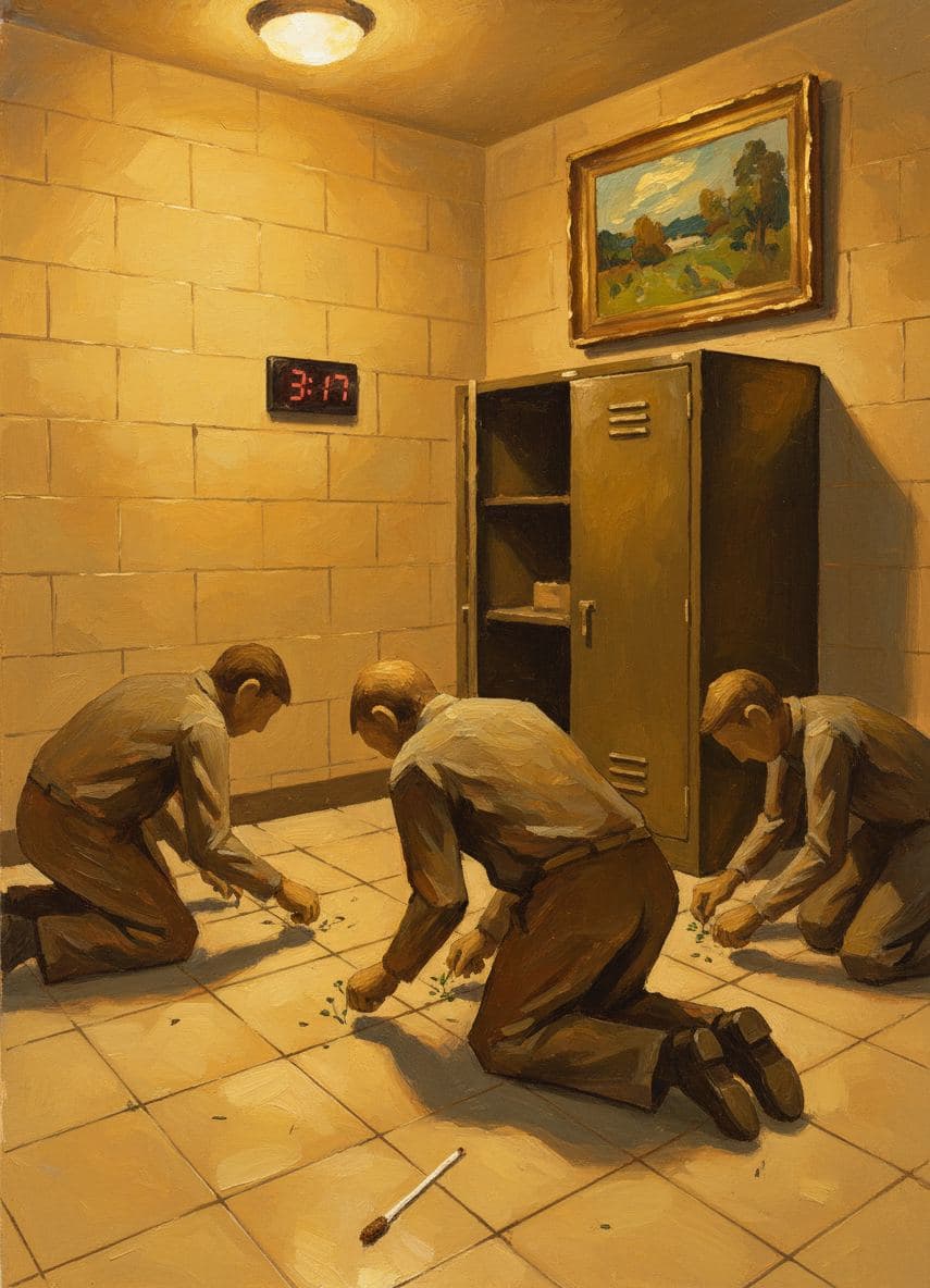 The Workers Plucking Weeds — Irmela Bechmann · MODULAR one-of-a-kind original
