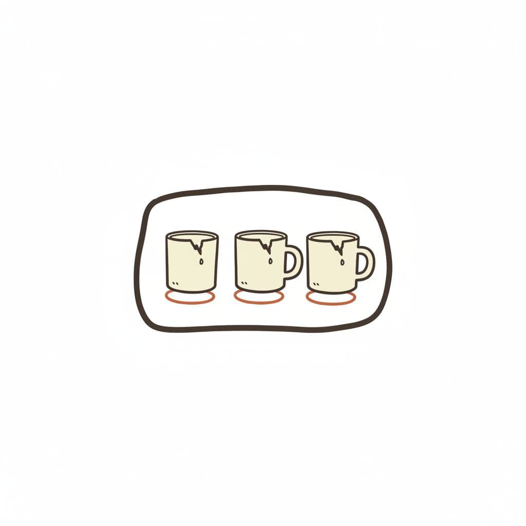 Three Cups and a Deck — Matteo Iannelli · MODULAR one-of-a-kind original