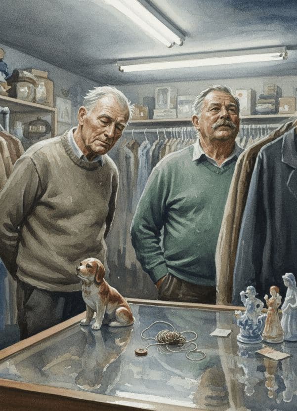 Three Men and a Chipped Dog — Rafał Zborowski · MODULAR one-of-a-kind original