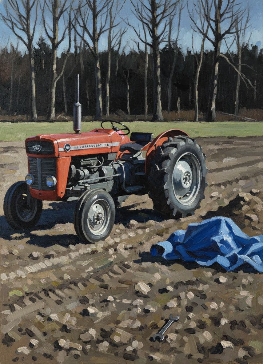 Tractor Tire in the Soft Earth — Viktor Eklund · MODULAR one-of-a-kind original