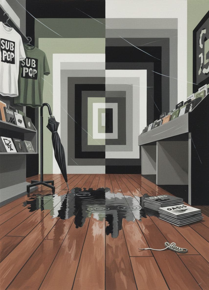 Umbrella Leaning on Sub Pop — Saskia Vandenberg · MODULAR one-of-a-kind original