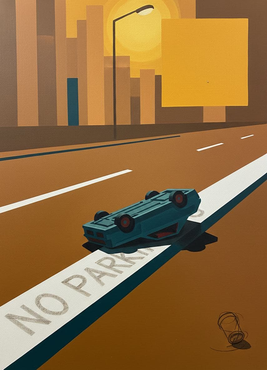 Untitled (Arterial Road, Dusk) — Viktor Eklund · MODULAR one-of-a-kind original