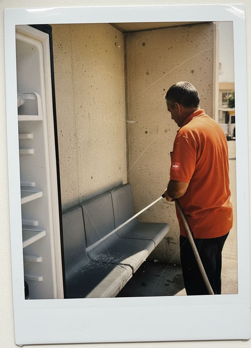 Untitled (Bus Shelter, July) — Anya Pietrowski · MODULAR one-of-a-kind original