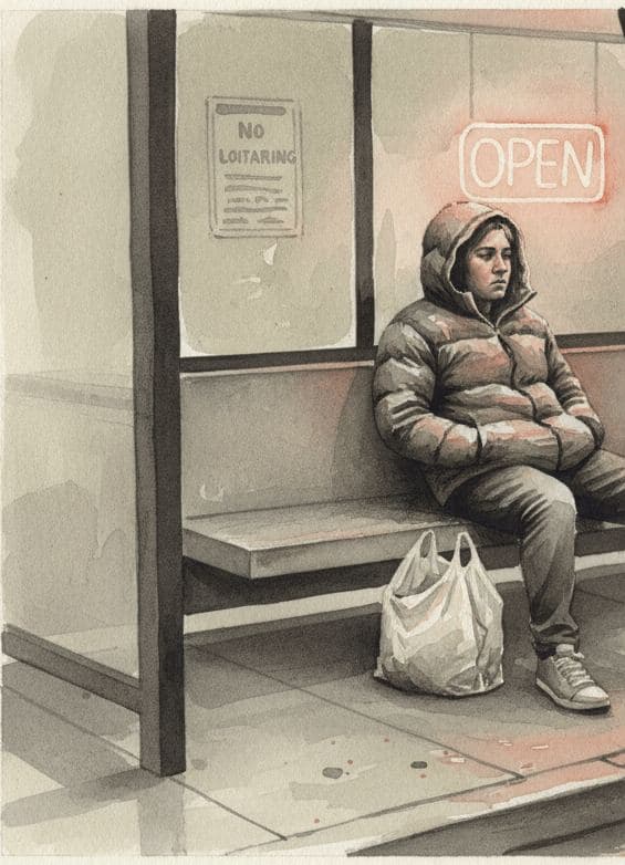 Untitled (Bus Stop, Dusk) — Saskia Vandenberg · MODULAR one-of-a-kind original