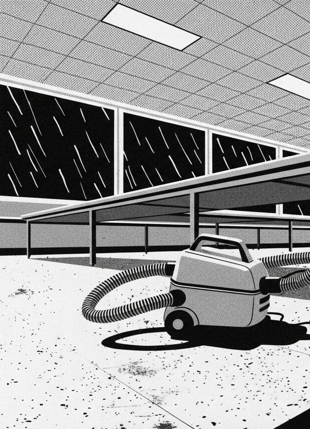 Untitled (Cafeteria, Rain) — Stefan Tannhäuser · MODULAR one-of-a-kind original