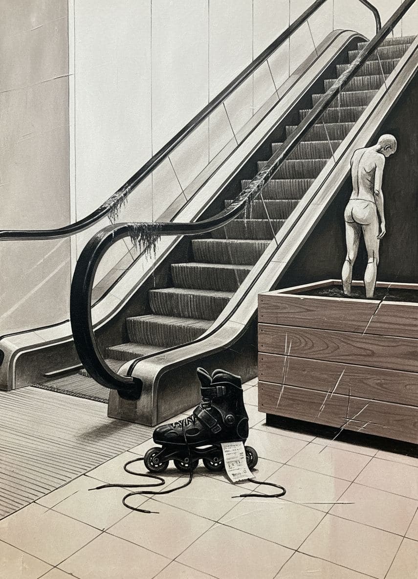 Untitled (Community Center Escalator) — Viktor Eklund · MODULAR one-of-a-kind original