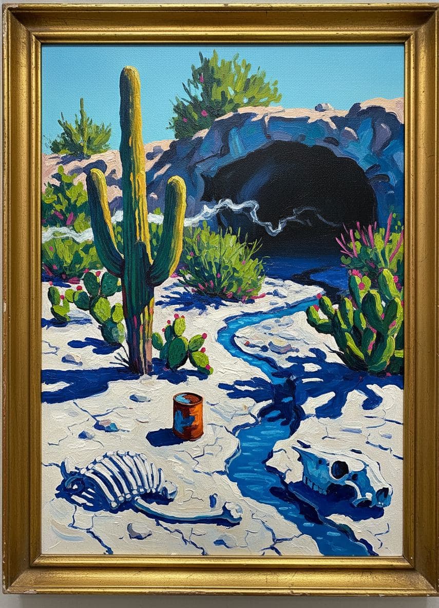 Untitled (Desert Floor, Rain) — Irmela Bechmann · MODULAR one-of-a-kind original