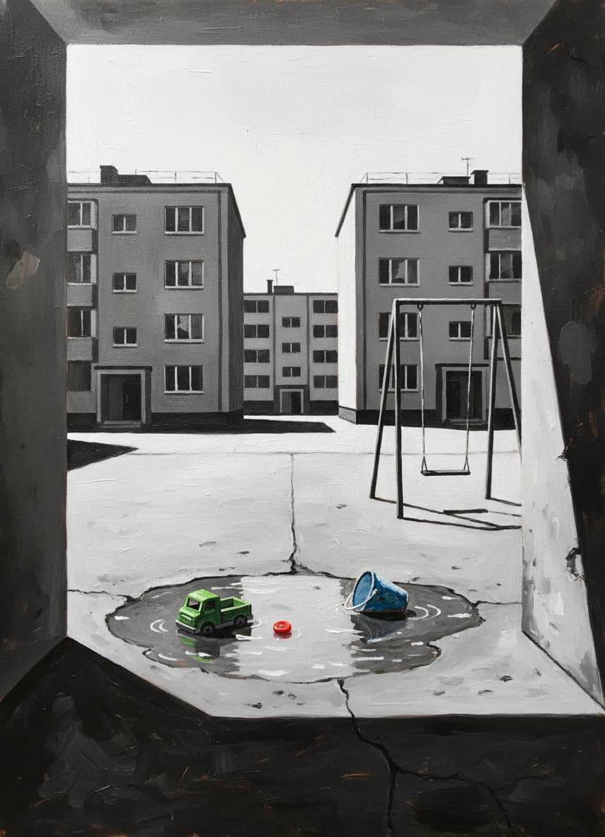 Untitled (Kyiv Courtyard) — Viktor Eklund · MODULAR one-of-a-kind original