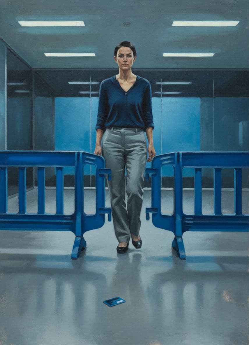 Untitled (Office Hallway) — Saskia Vandenberg · MODULAR one-of-a-kind original