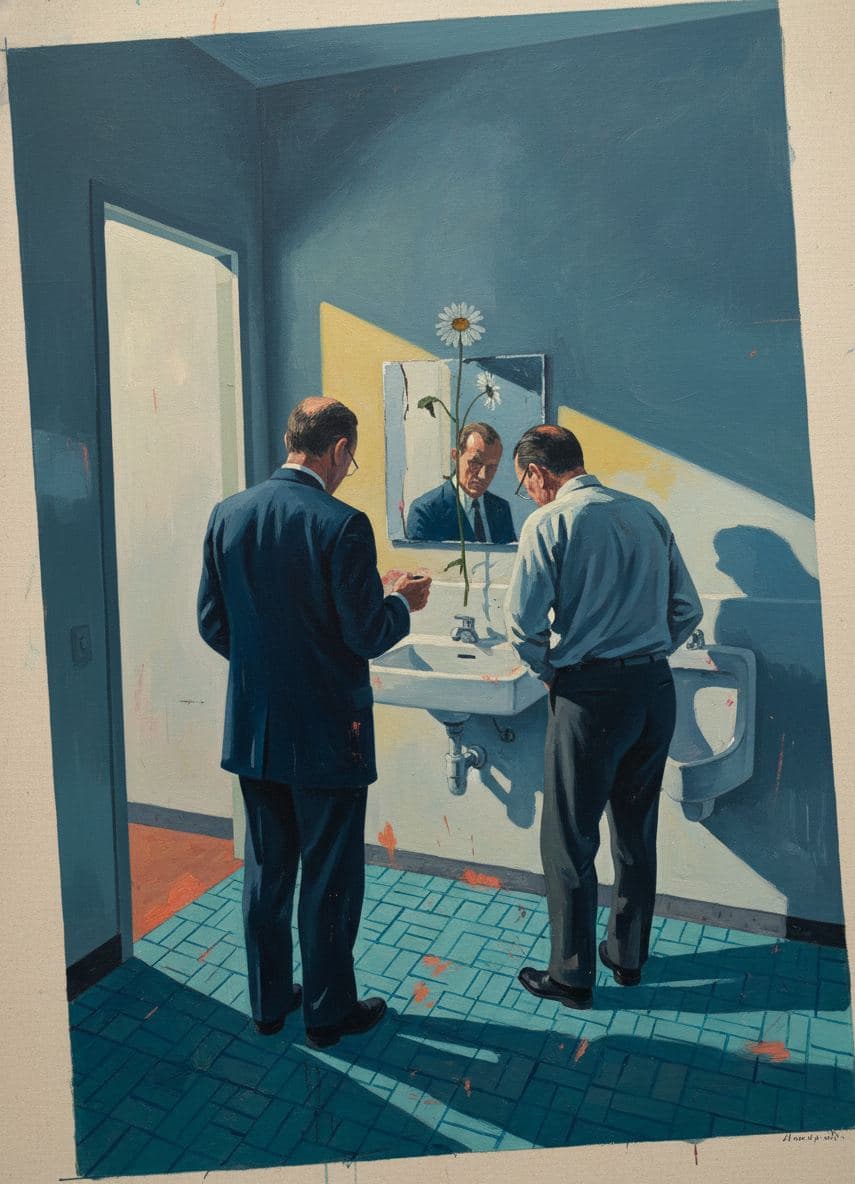 Untitled (Office Restroom) — Viktor Eklund · MODULAR one-of-a-kind original