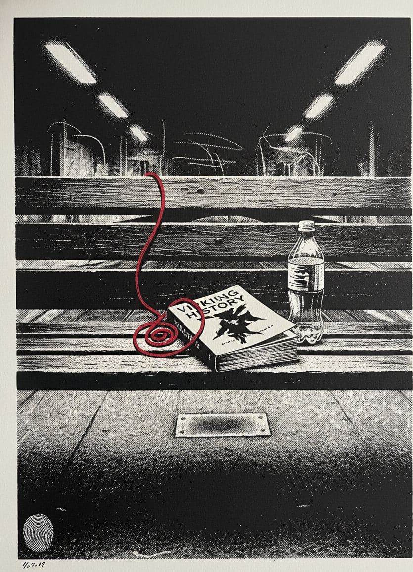 Untitled (Park Bench, Afternoon) — Hilda Prosser · MODULAR one-of-a-kind original