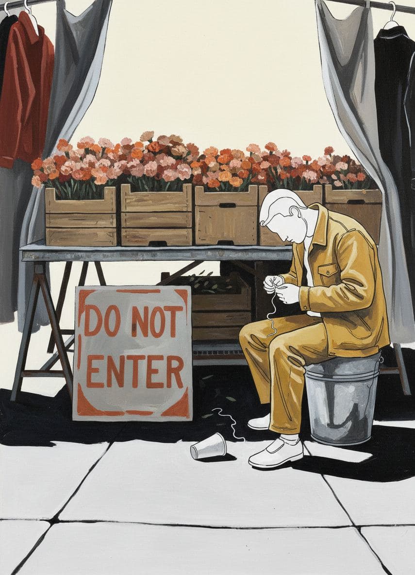 Untitled (Street Market, Noon) — Stefan Tannhäuser · MODULAR one-of-a-kind original