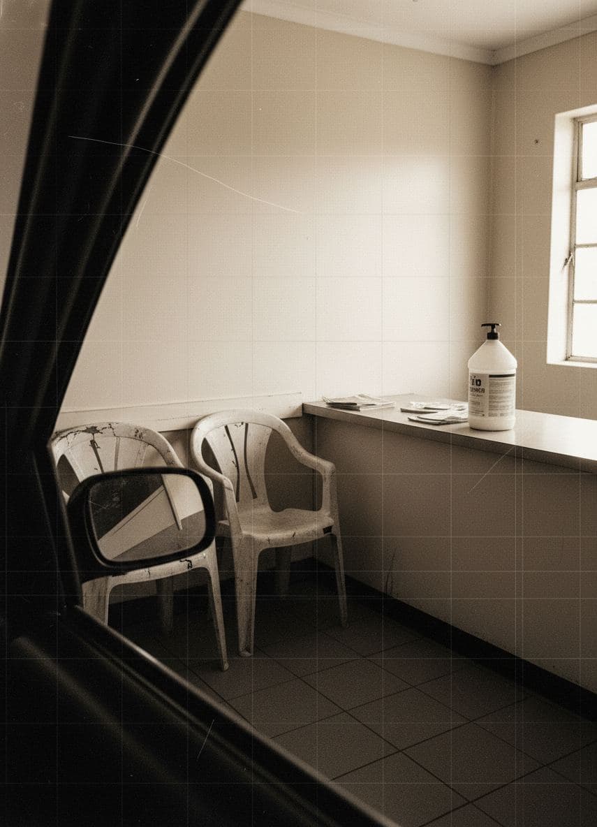 waiting room stillness — Viktor Eklund · MODULAR one-of-a-kind original