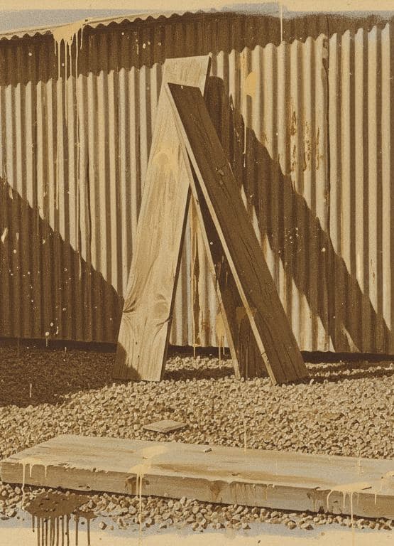 Workshop Wall and Wet Lumber — Stefan Tannhäuser · MODULAR one-of-a-kind original
