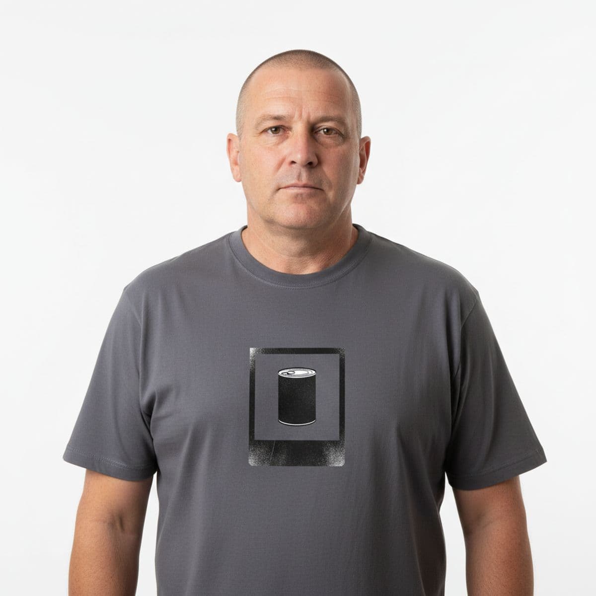 Untitled (Supermarket Aisle) printed on a t-shirt, worn